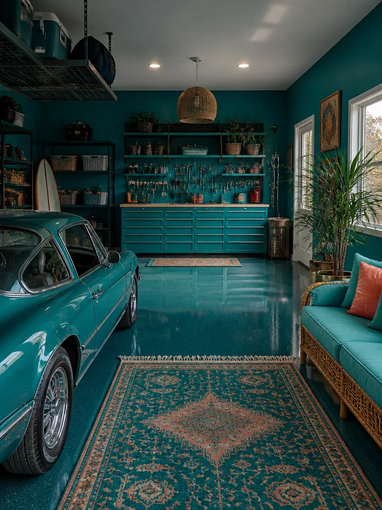 Teal Garage design