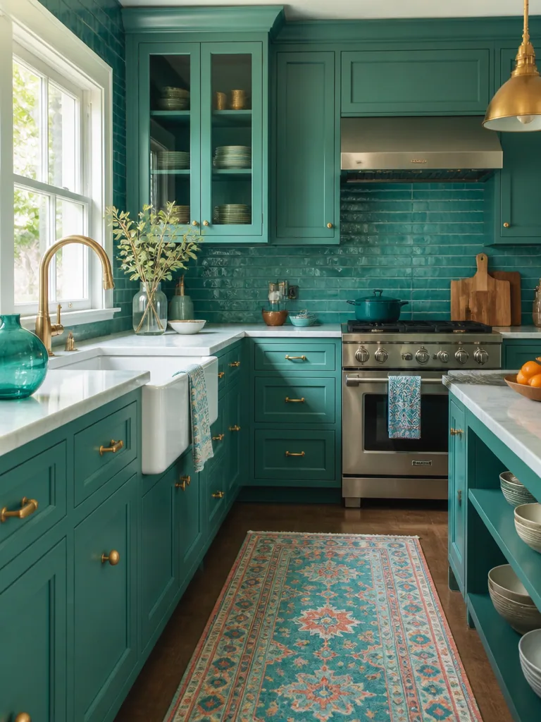 Teal Kitchen design