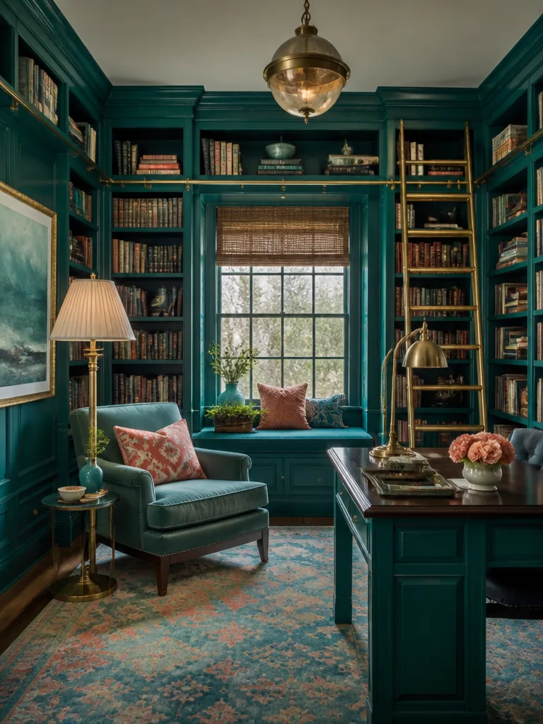 Teal Library design