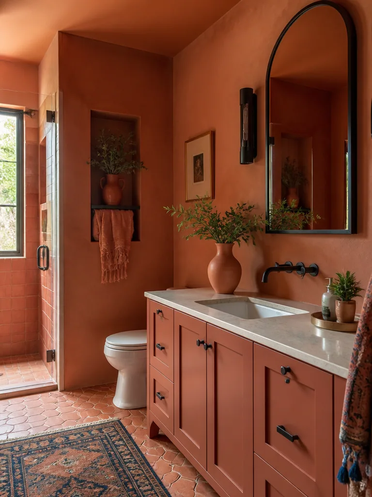 Terracotta Bathroom design