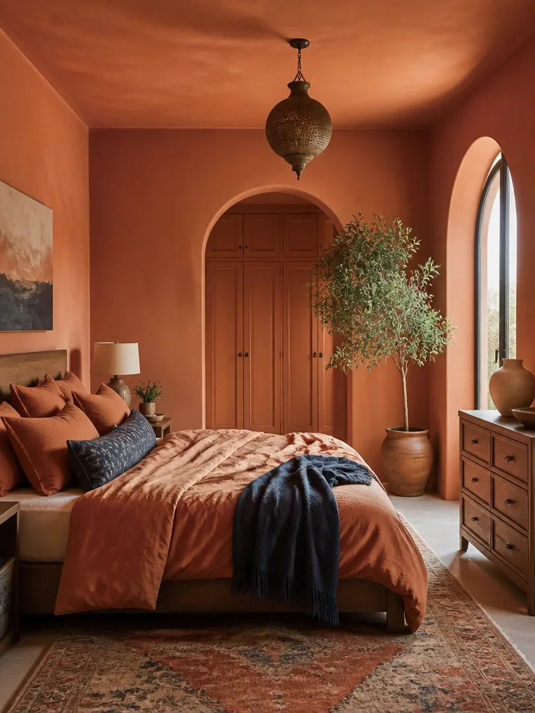 Terracotta Bedroom design