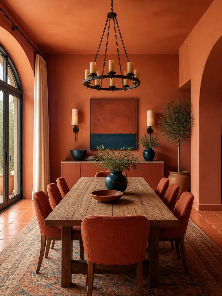 Terracotta Dining Room design