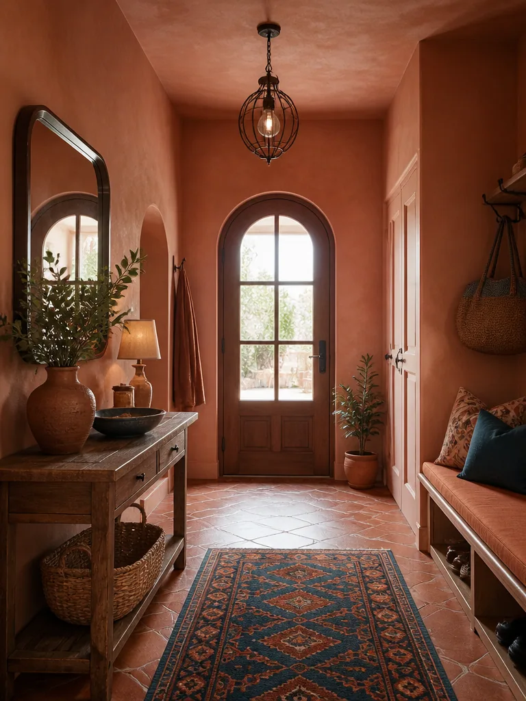 Terracotta Entryway design