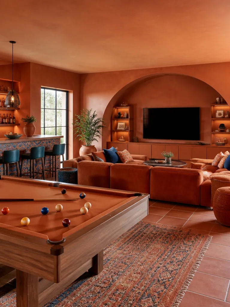 Terracotta Game Room design