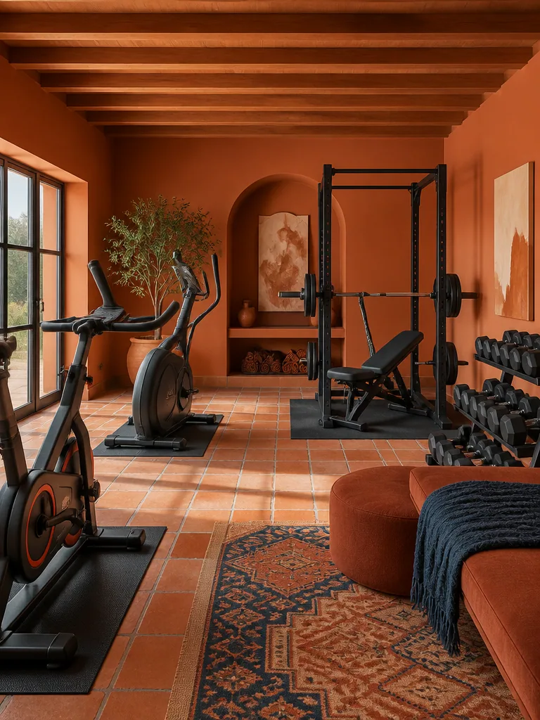 Terracotta Home Gym design