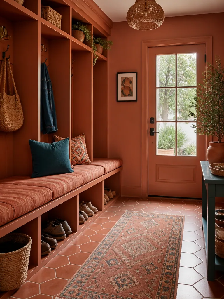 Terracotta Mudroom design