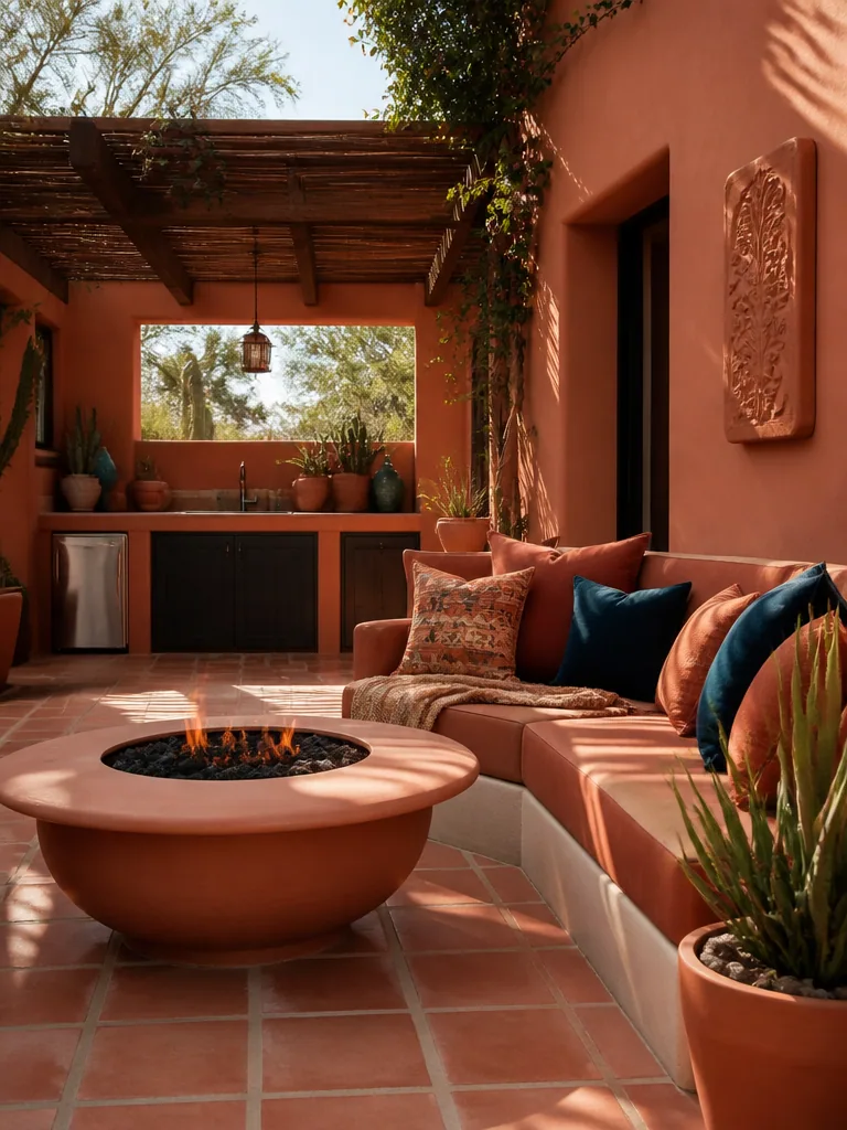 Terracotta Outdoor Patio design