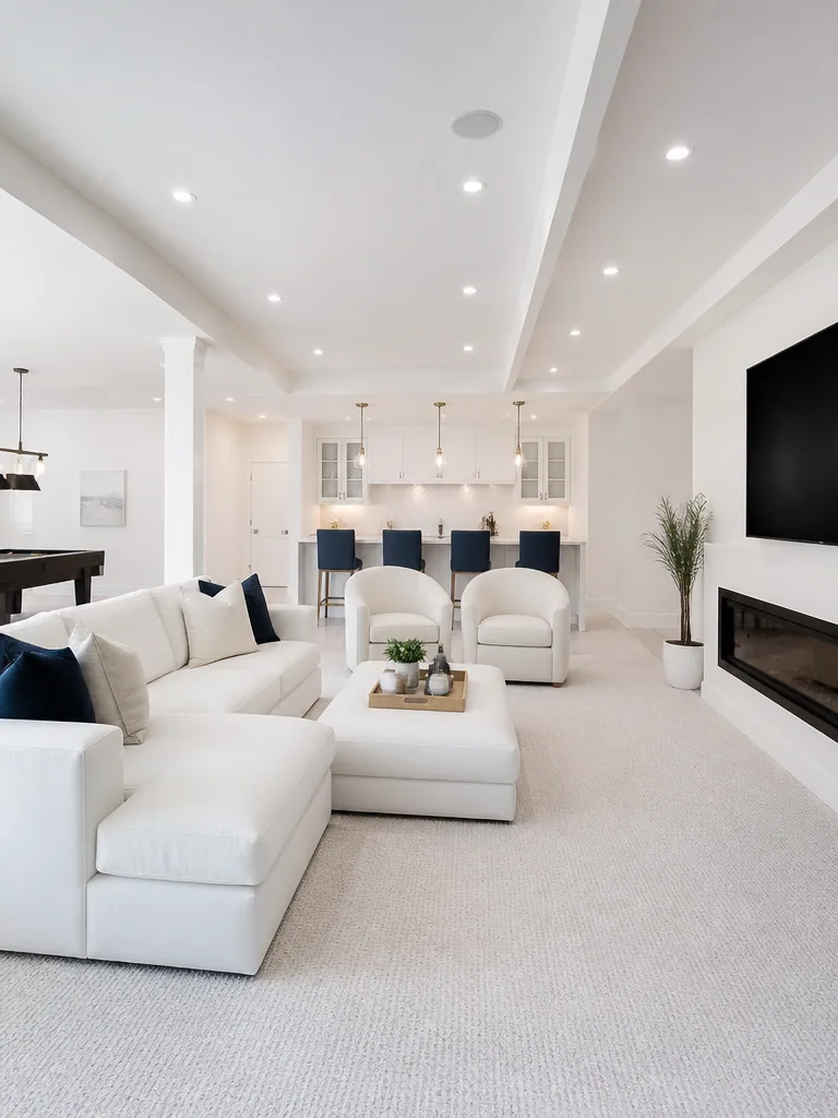 White Basement design