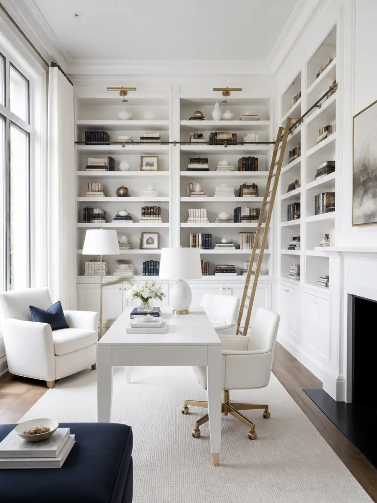 White Library design