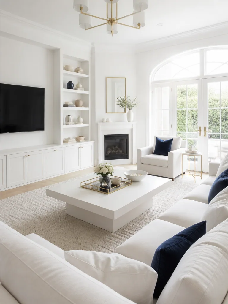 White Living Room design