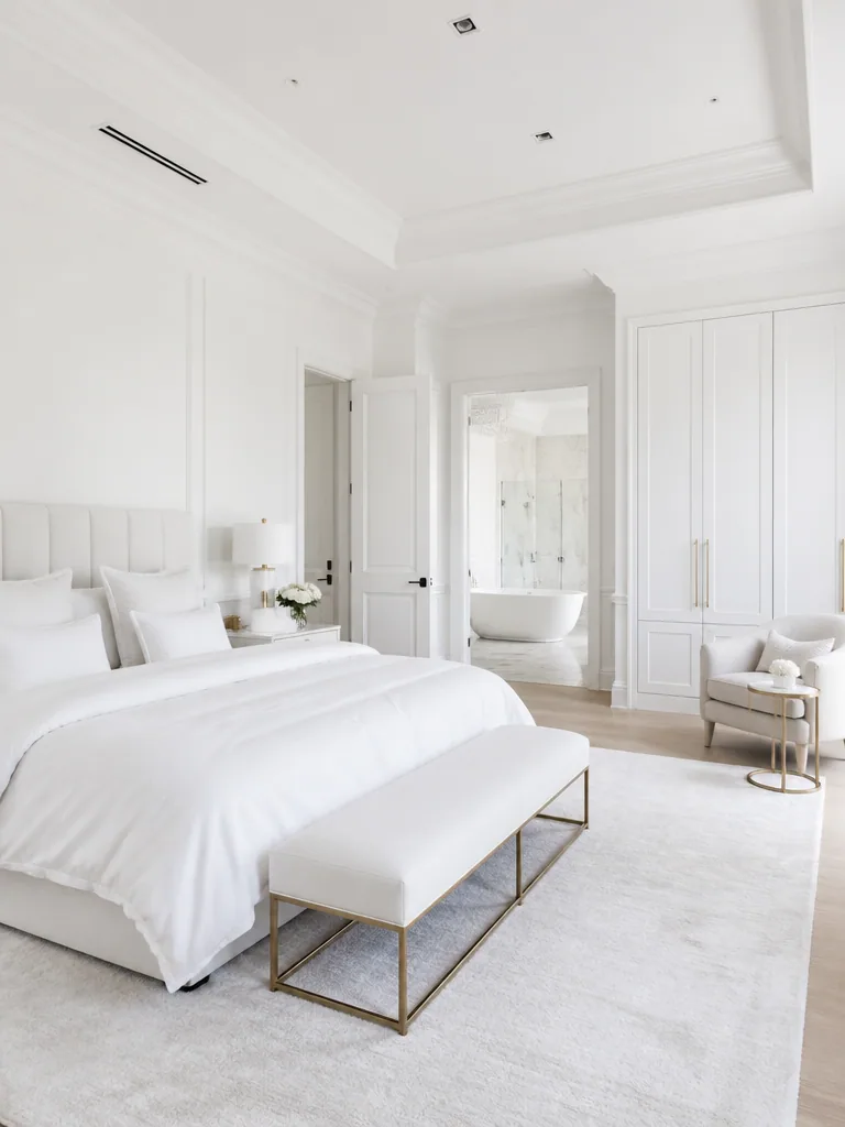White Master Bedroom design
