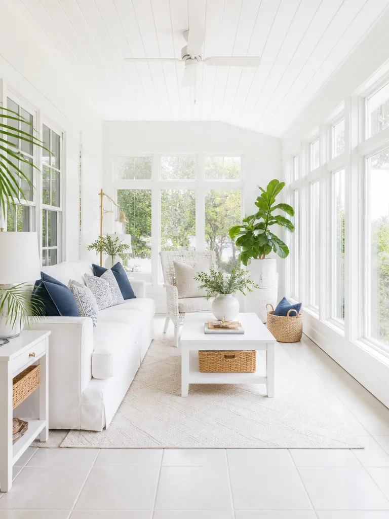 White Sunroom design