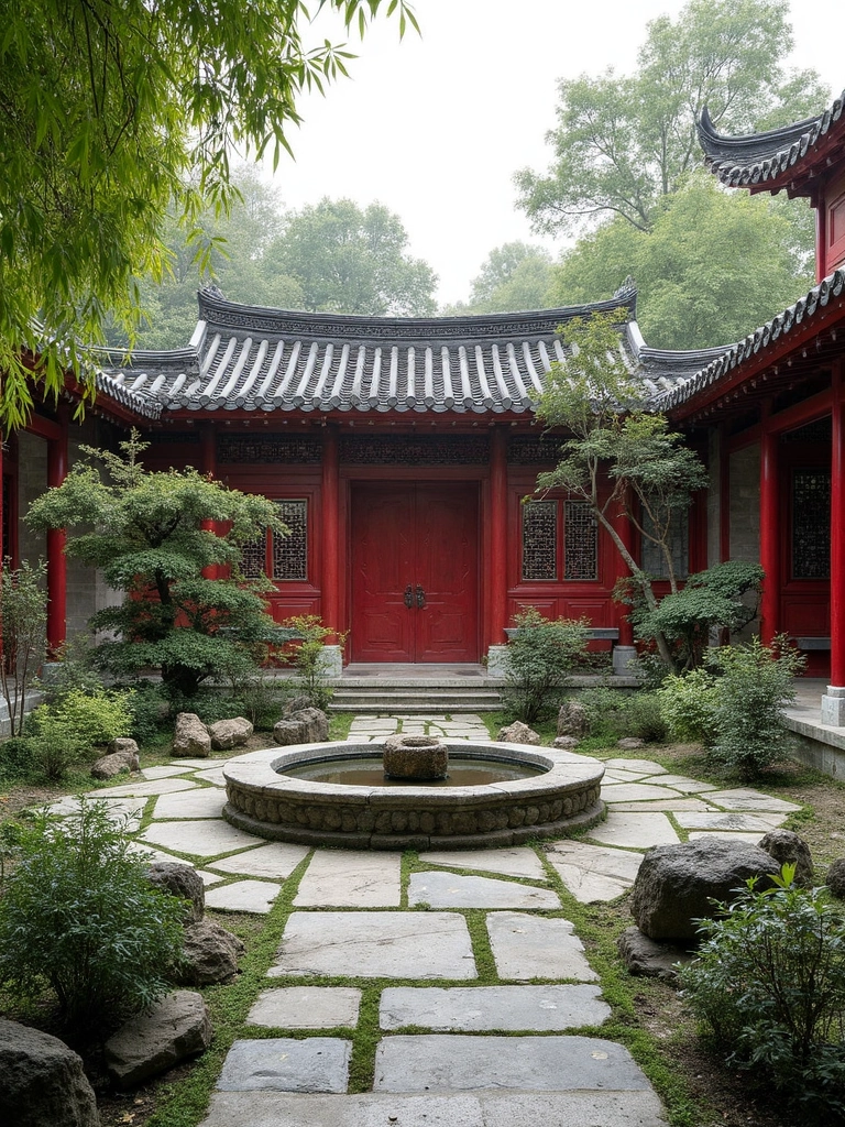 Chinese Garden Courtyard - Chinese Courtyard Garden landscape design inspiration