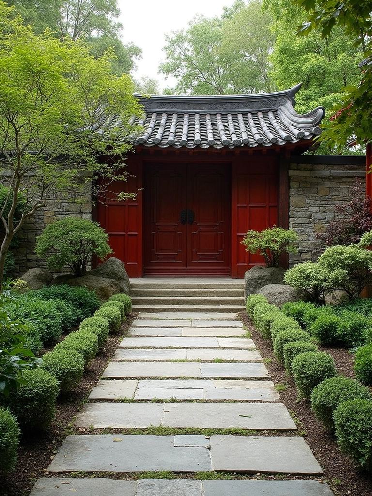 Chinese Garden Entrance Garden - Chinese Entrance Garden landscape design inspiration