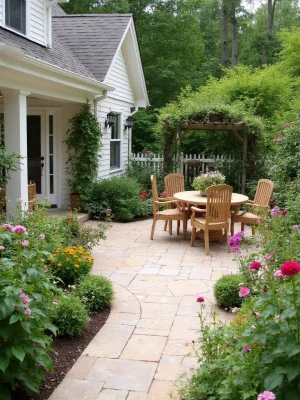 Cottage Garden Patio Design