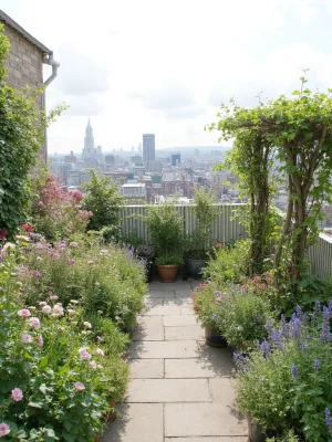 Cottage Garden Rooftop Garden Design