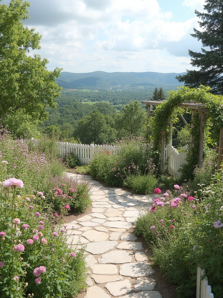 Cottage Garden Terrace - Cottage Terrace Garden landscape design inspiration