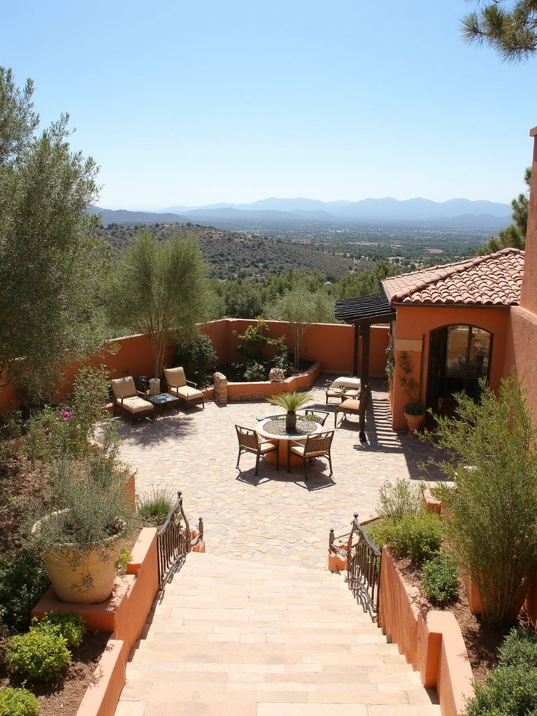 Mediterranean Style Terrace - Mediterranean Terrace Garden landscape design inspiration