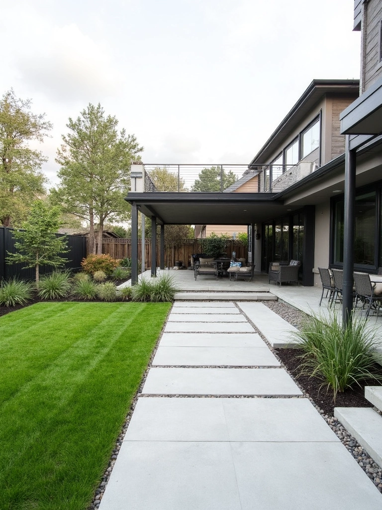 Contemporary Garden Backyard design - Modern Backyard Landscape landscape design ideas