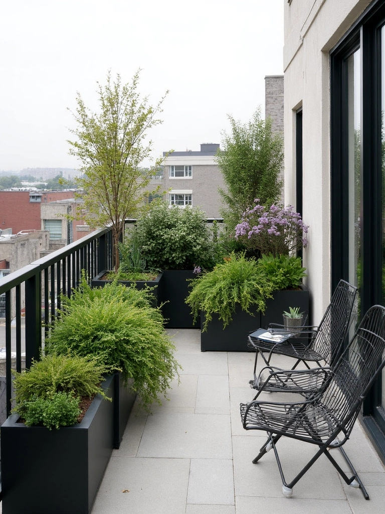 Contemporary Garden Balcony design - Modern Balcony Garden landscape design ideas