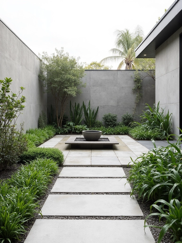 Contemporary Garden Courtyard design - Modern Courtyard Garden landscape design ideas