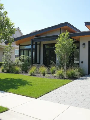 Contemporary Garden Front Yard Design