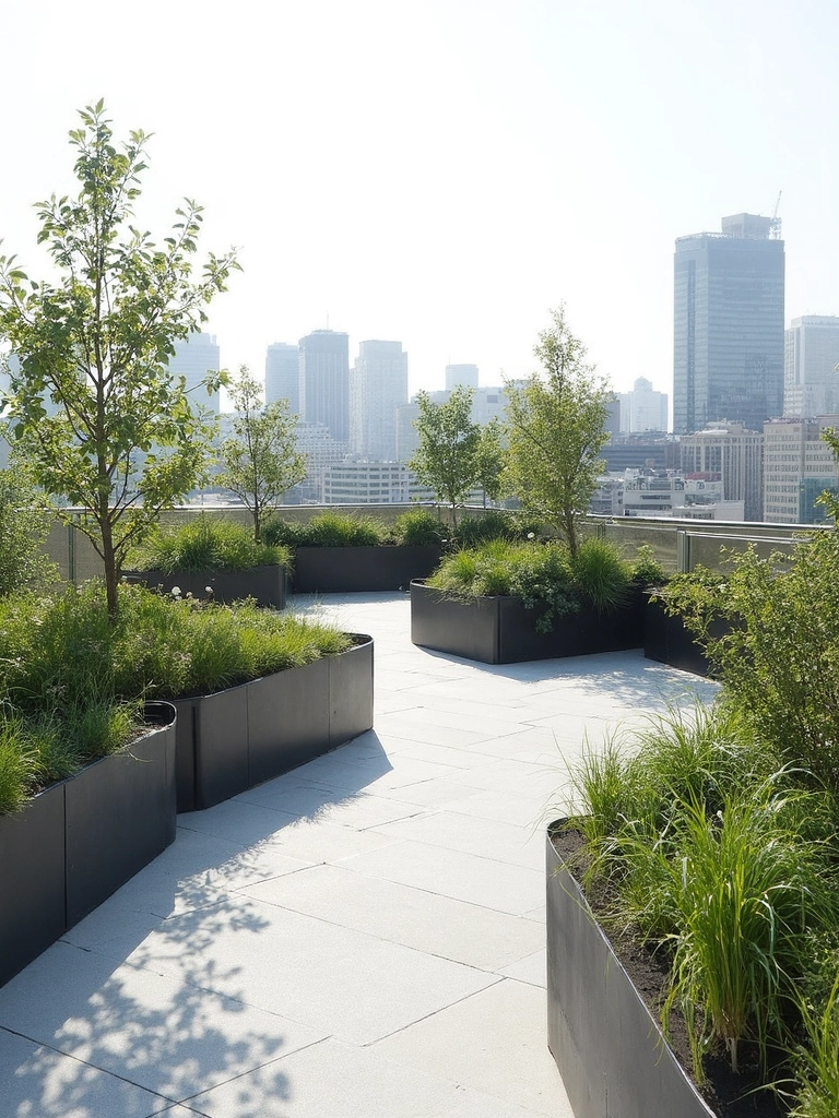 Contemporary Garden Rooftop Garden design - Modern Rooftop Garden landscape design ideas