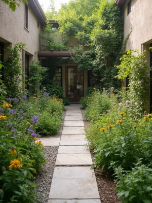 Pollinator Garden Courtyard Design
