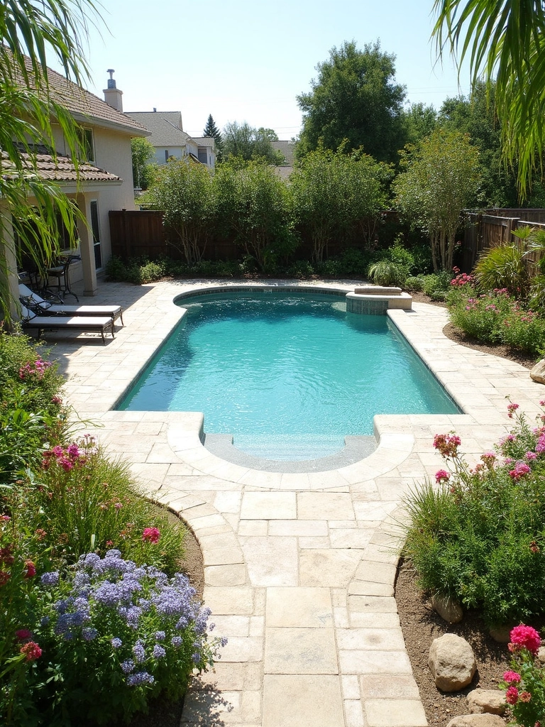 Pollinator Garden Pool Area - Pollinator Pool Area landscape design inspiration