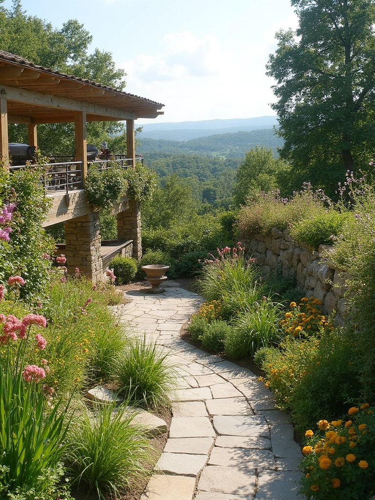 Pollinator Garden Terrace - Pollinator Terrace Garden landscape design inspiration