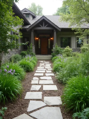Rain Garden Entrance Garden Design