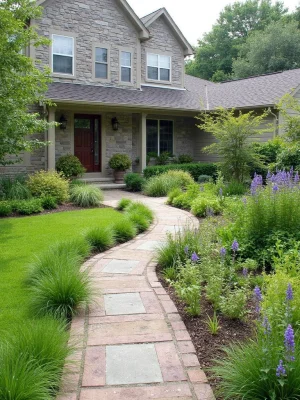 Rain Garden Front Yard Design