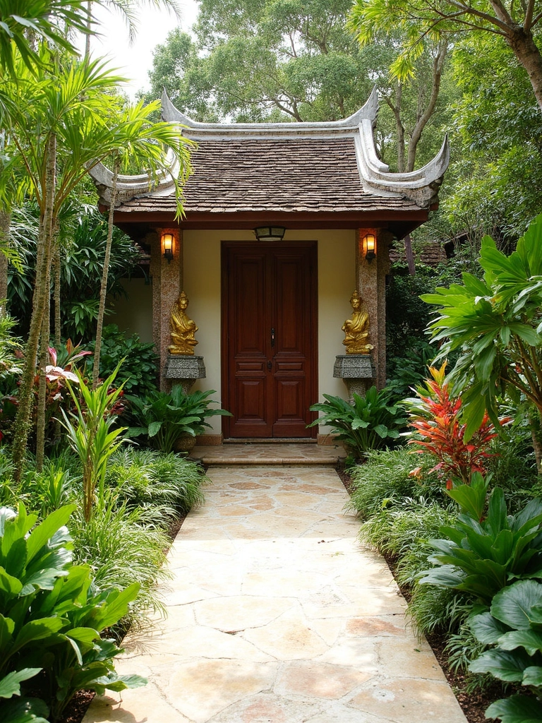 Thai Garden Entrance Garden - Thai Entrance Garden landscape design inspiration