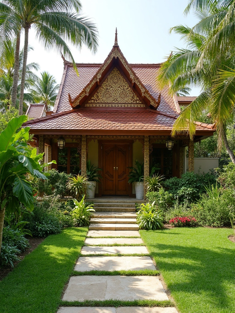 Thai Garden Front Yard - Thai Front Yard Landscape landscape design inspiration