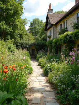 English Garden Terrace Design
