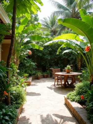 Tropical Paradise Patio Design