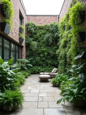 Vertical Garden Courtyard Design