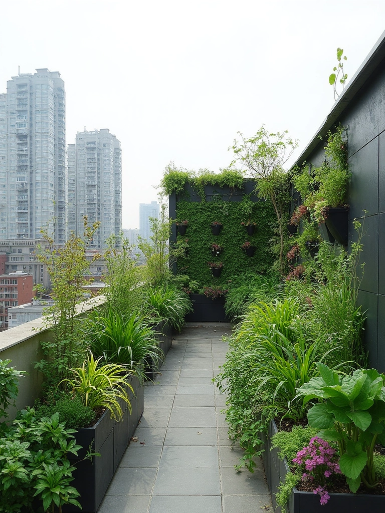 Vertical Garden Rooftop Garden featuring living walls, space saving, modular systems - garden design ideas and inspiration