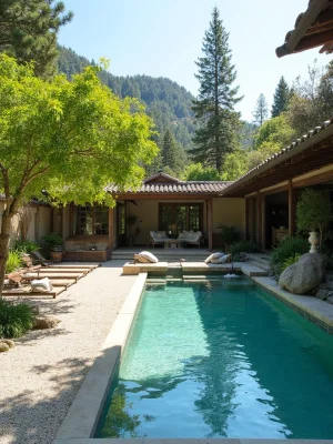 Japanese Garden Pool Area Design
