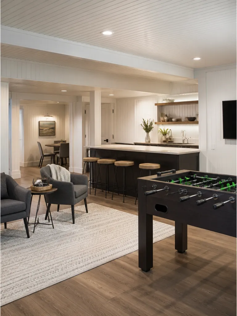 Beadboard Basement