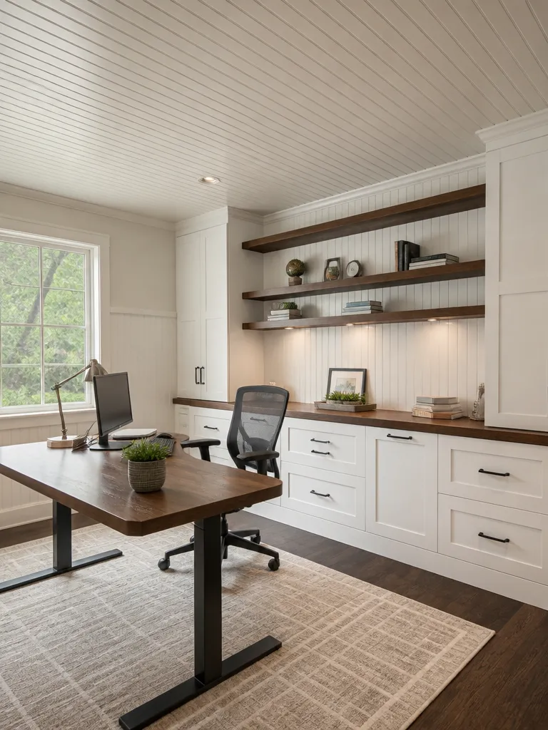 Beadboard Home Office