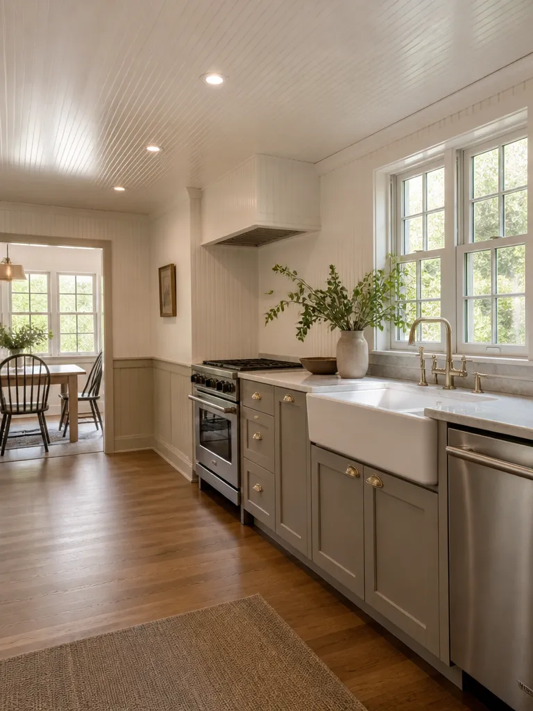 Beadboard Kitchen Warm residential staging