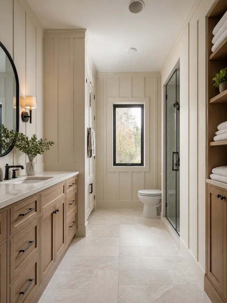 Board and Batten Bathroom Luxury editorial staging