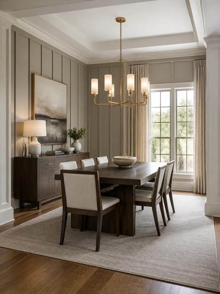 Board and Batten Dining Room Luxury editorial staging