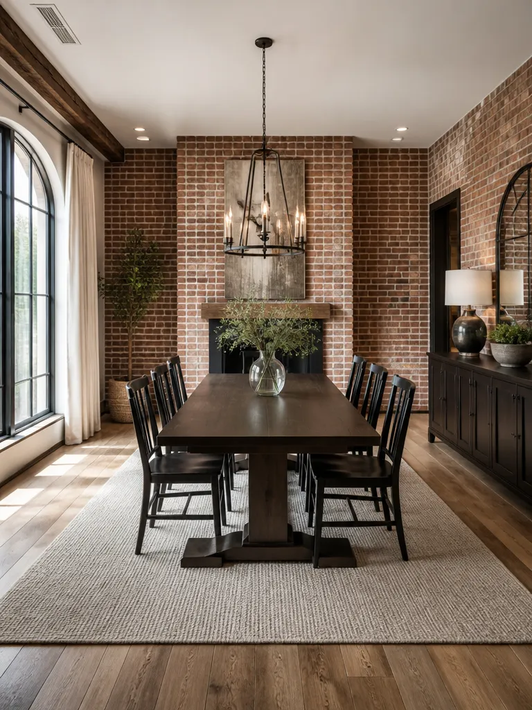 Brick Wall Dining Room