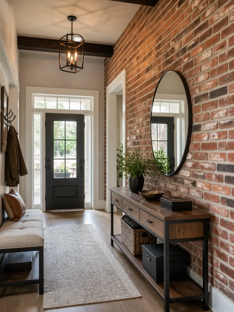 Brick Wall Entryway