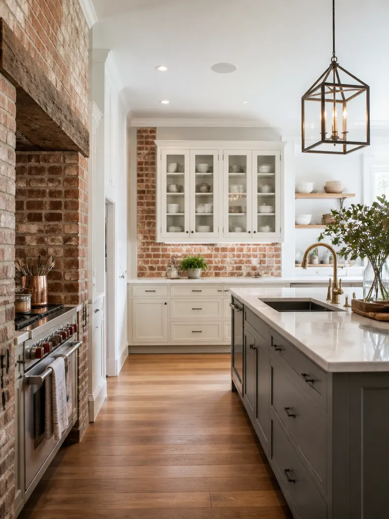 Brick Wall Kitchen