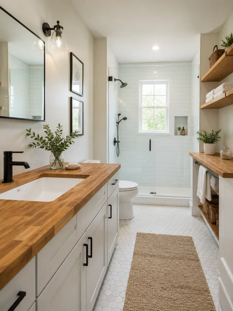 Butcher Block Countertops Bathroom