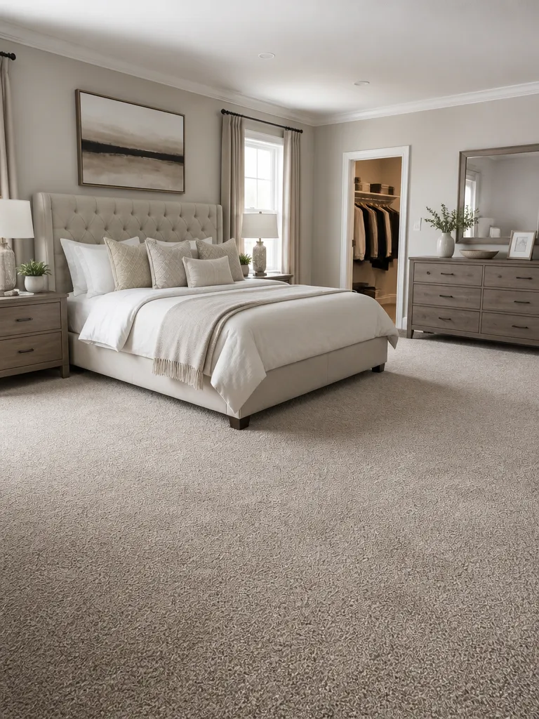 Carpet Bedroom Luxury editorial staging