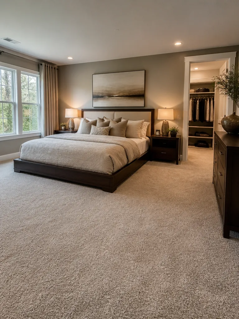Carpet Bedroom Warm residential staging